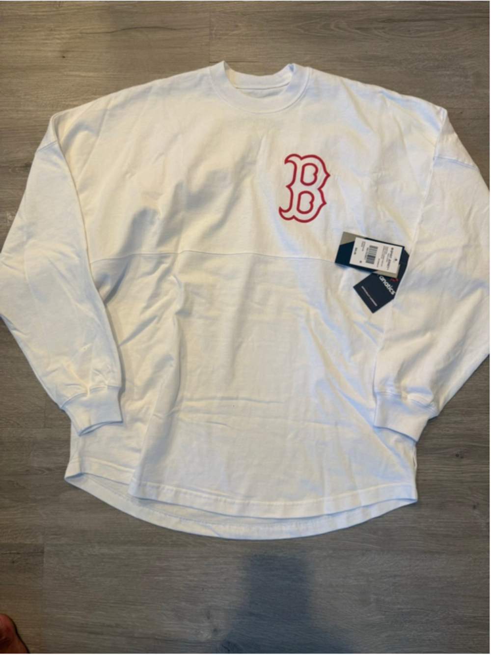 Women's Spirit Jersey Red Sox Baseball Stitch Jersey M White